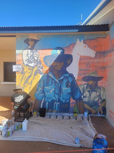 Police Station Mural – Kaff Eine